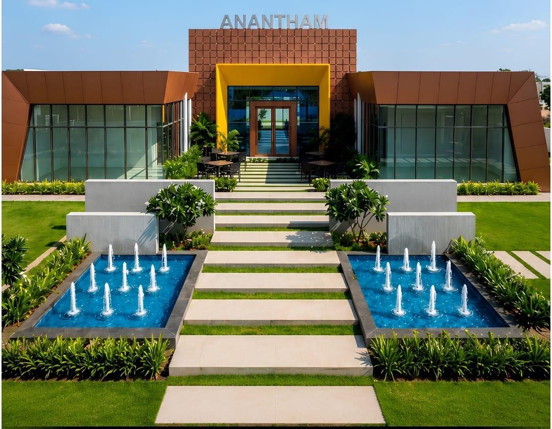 The sales gallery on site — Anantham