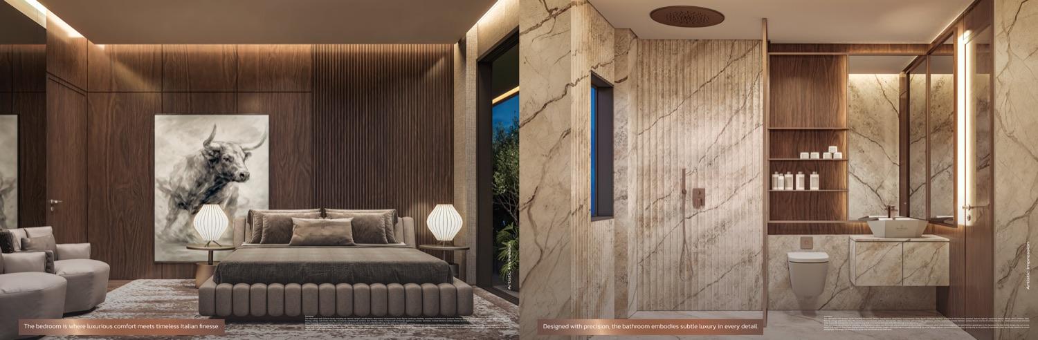 Residence interiors — bedroom — Tonino Lamborghini Residences